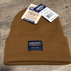 Smith’S Workwear Rib Knit Cuffed beanie hat, patch logo, reinforced stitching